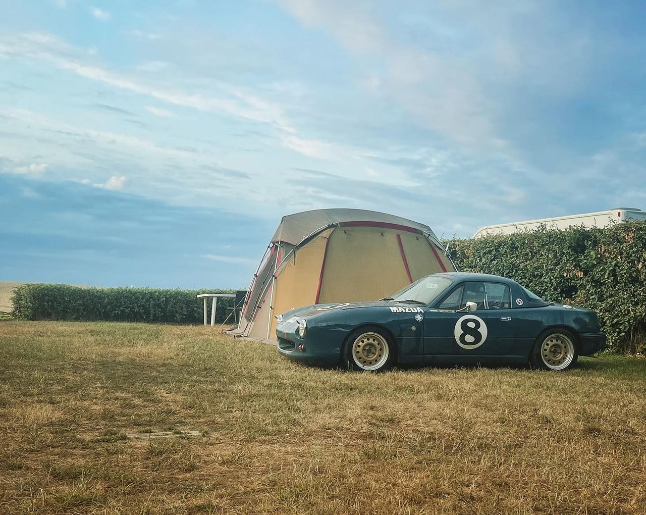 When you realise your car and tent are somewhat colour coded. And you can get a surprisingly large amount of k