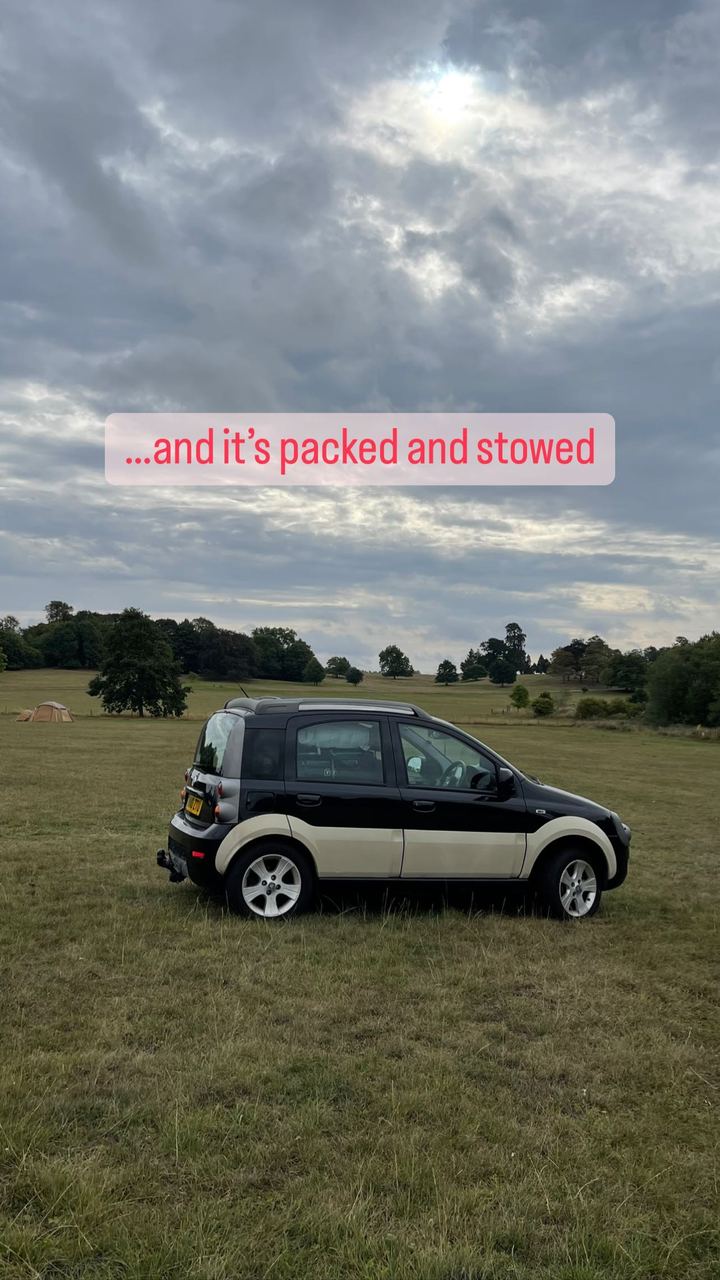 …and it’s packed and stowed