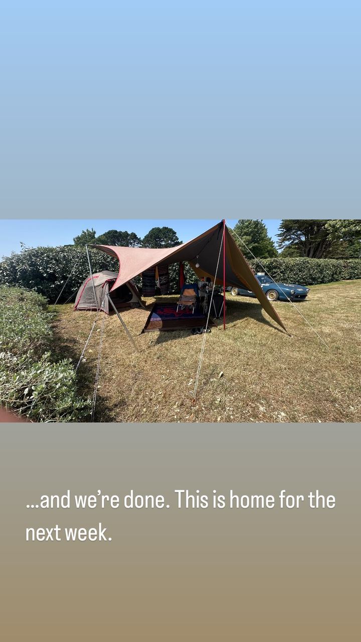 ...and we're done. This is home for the next week.