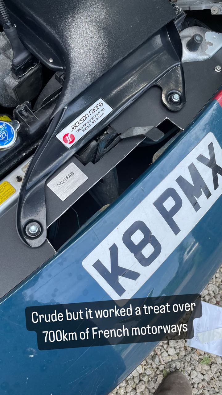 Crude but it worked a treat over 700km of French motorways