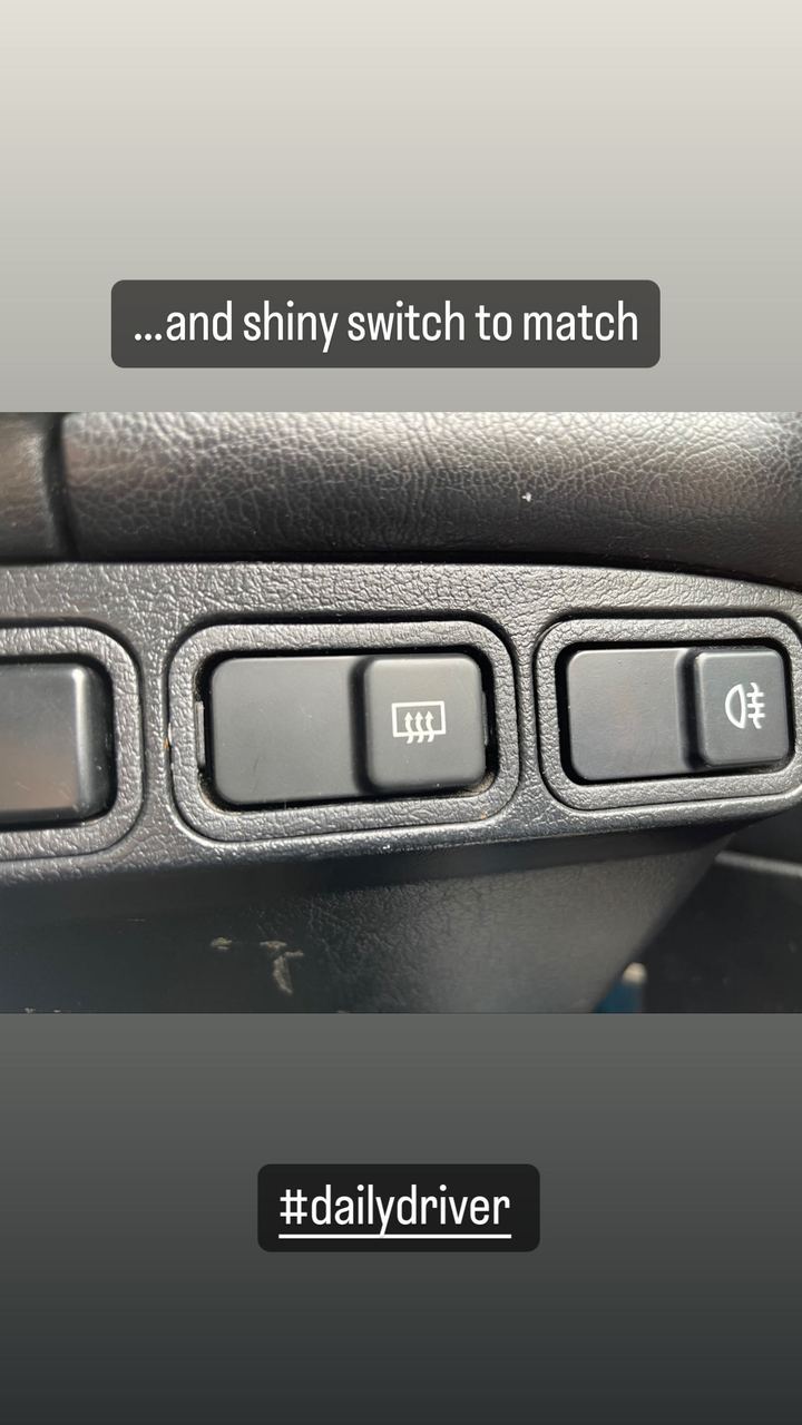 …and shiny switch to match #dailydriver