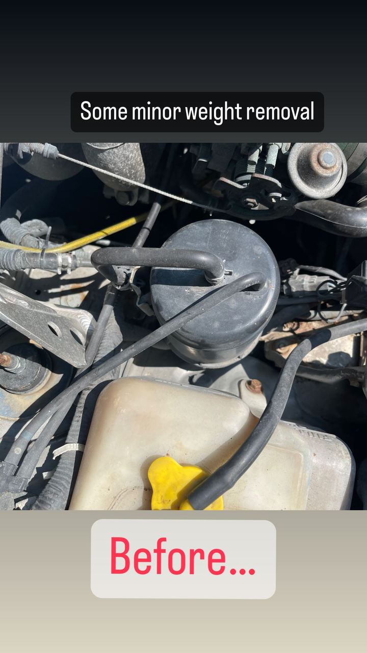 Before… Some minor weight removal