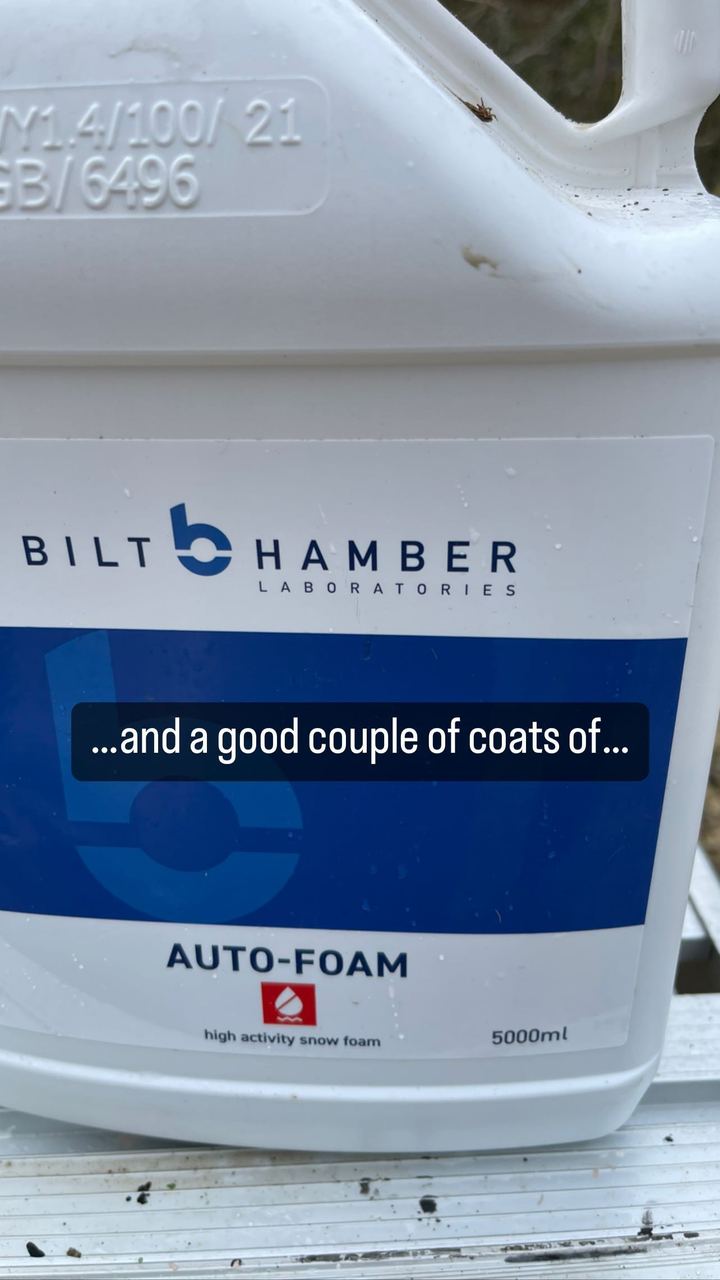 …and a good couple of coats of…