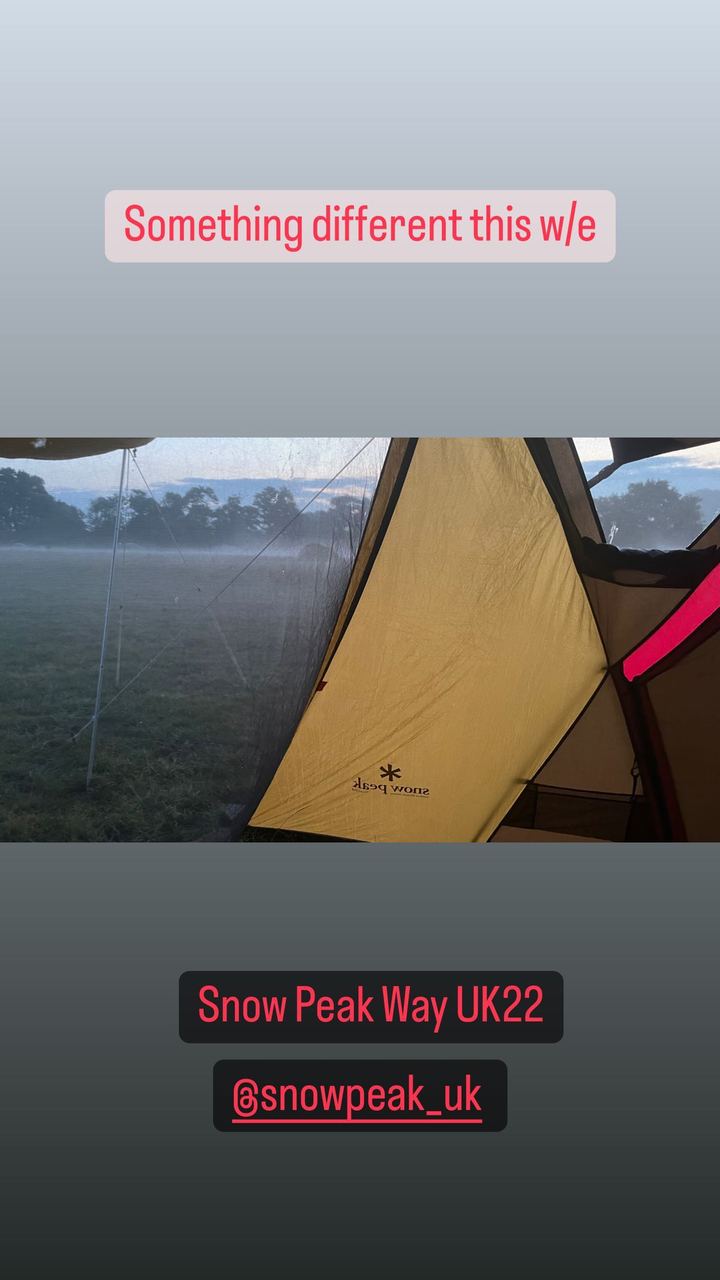 Snow Peak Way UK22 @snowpeak_uk Something different this w/e