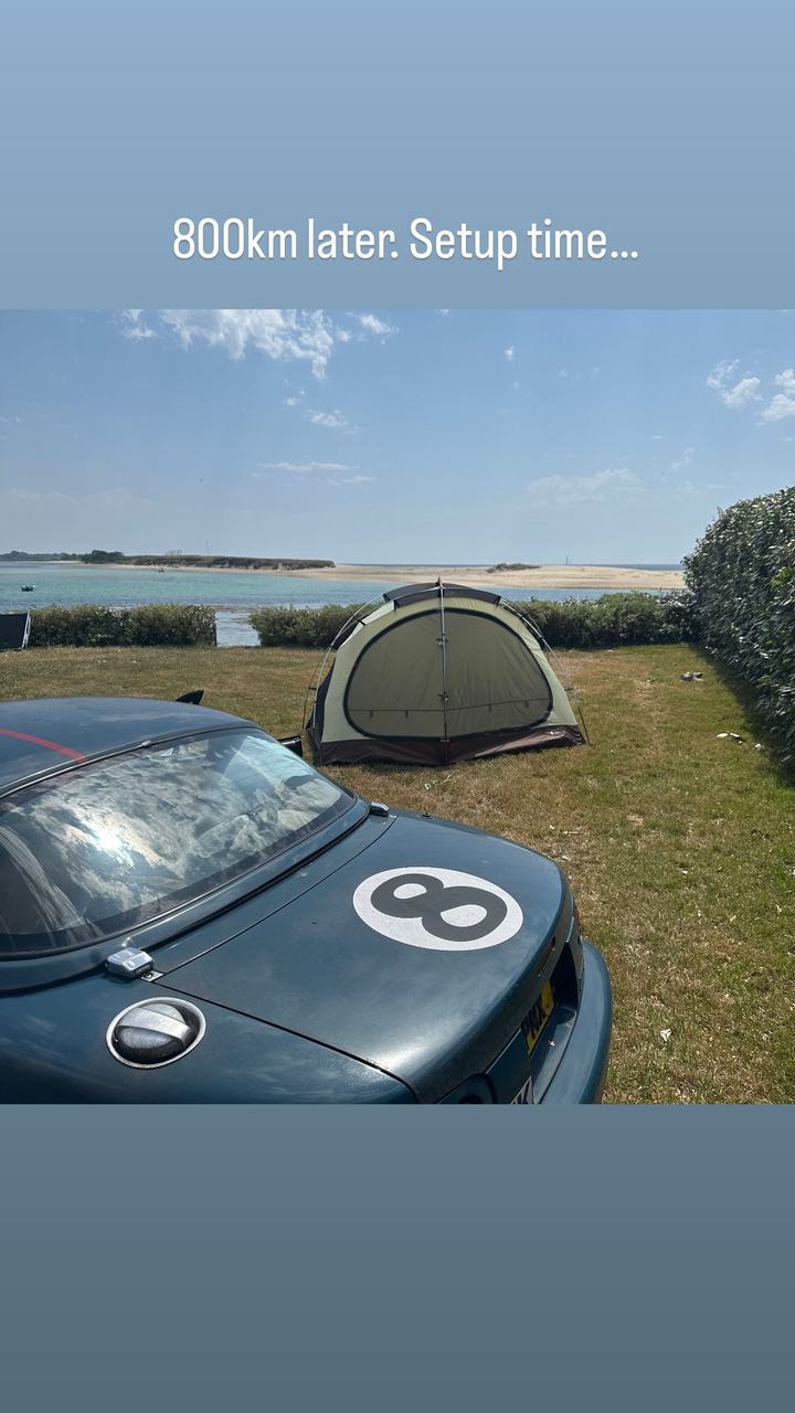 800km later. Setup time…
