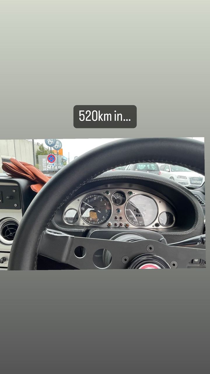 520km in…