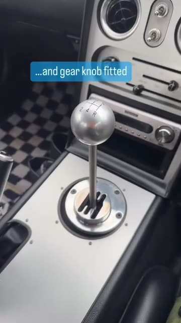 …and gear knob fitted